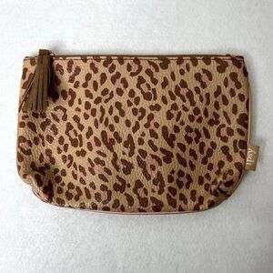 Cheetah Print Zip Makeup Bag
